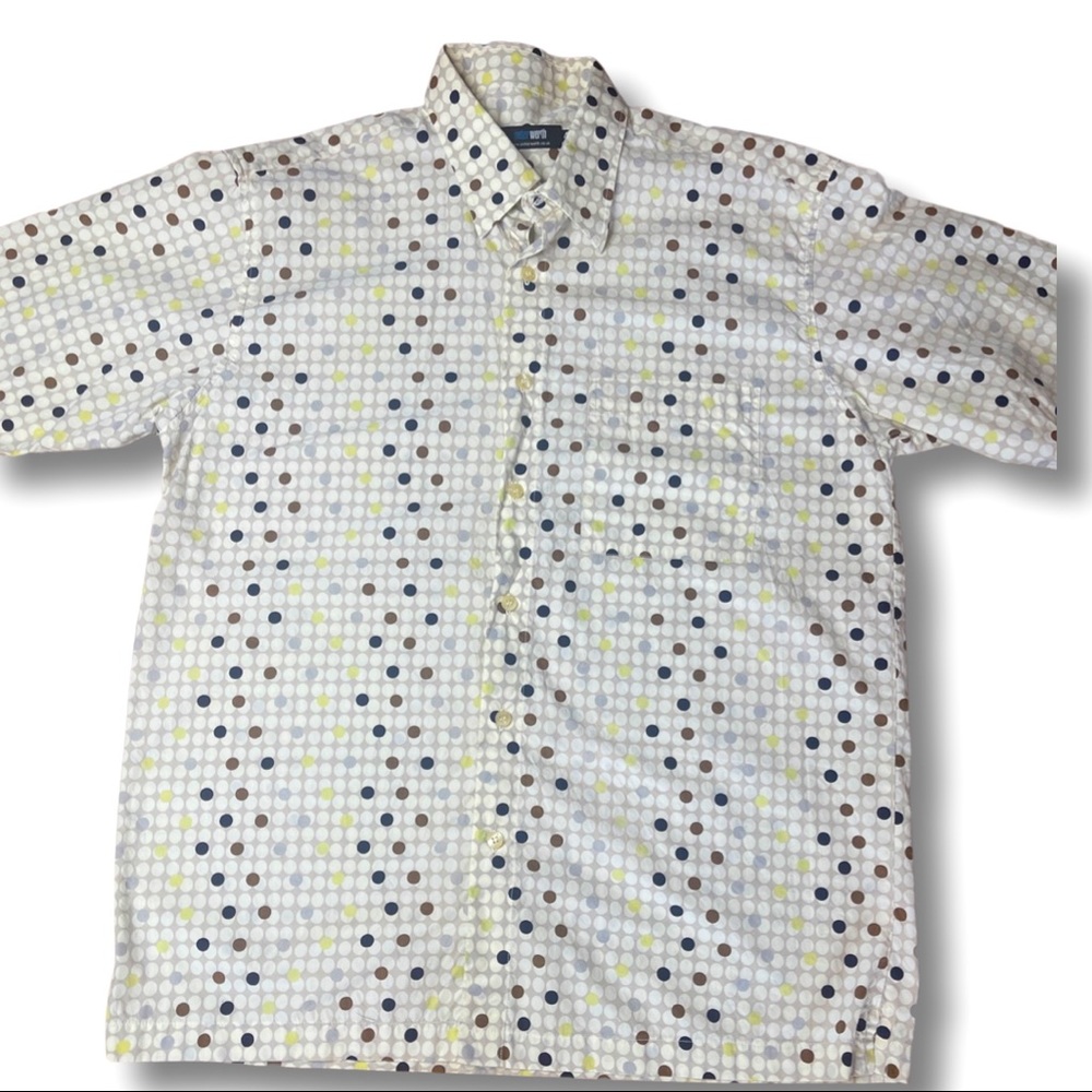 Men’s 90’s Patterned Button Down Shirt! - image 1
